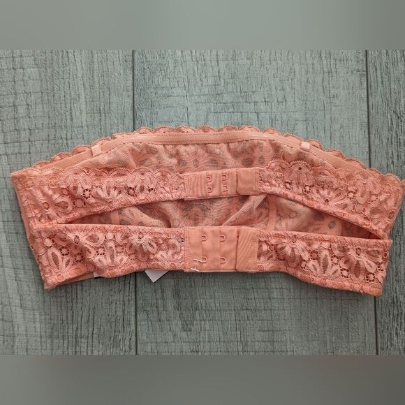Victoria’s Secret NWT strapless bralette peach Sz S - Picture 4 of 9